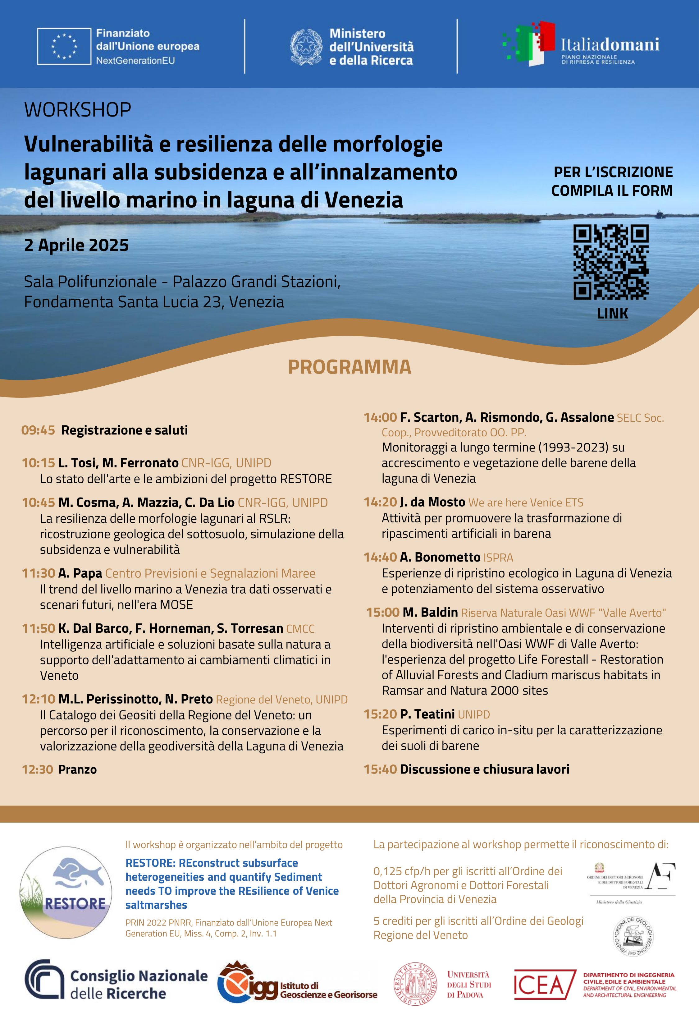 Locandina Workshop de l2 Aprile 2025