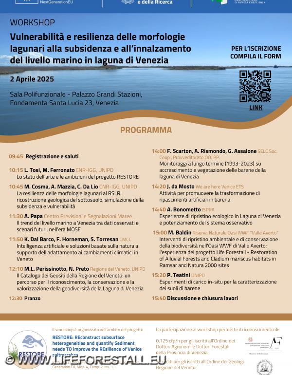 Locandina Workshop de l2 Aprile 2025